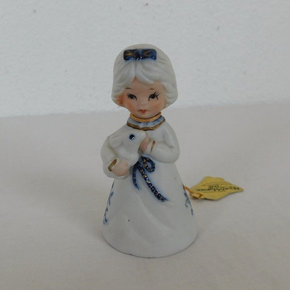 JASCO Other - Jasco Royal Majestic Bells Porcelain Bisque Girl Bunny Figurine Origianl Tags